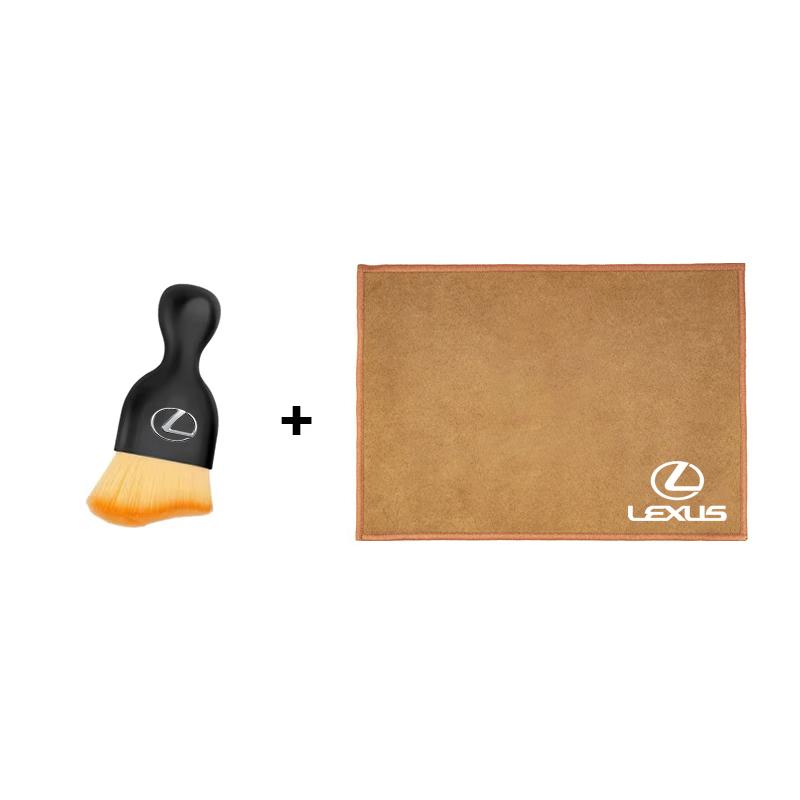 HZN3 Car Interior Cleaning Tools Microfiber Wash Towels Cleaning Brush For Lexus F SPORT ES RX NX LS UX LM LX GX LC RZ IS CT GS RC HS