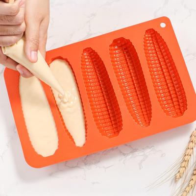 Silicone Corn Bread Stick Pan Non-Stick Tortilla Mold High Temperature Resistant Flexible Baking Mold