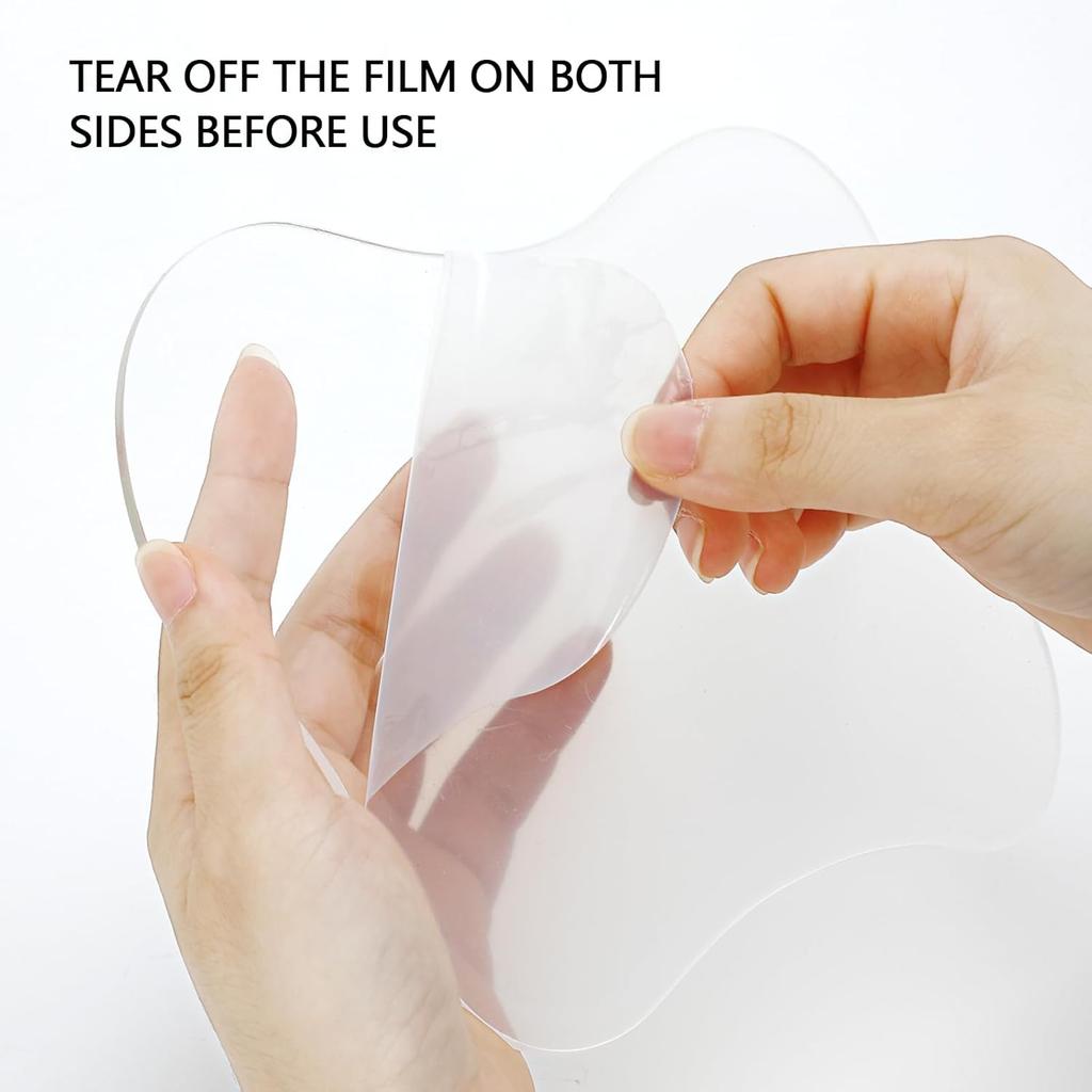 3 Pcs Acrylic Irregular Coasters Cloud Shape Cup Mats Transparent Cute Coaster for Tabletop Protection Home Decor for Coffee Table, Stone Tables,