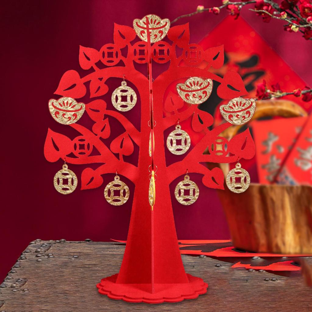 Chinese Year Money Desktop Ornament Traditional Wealth DIY for Home Indoor Decoration