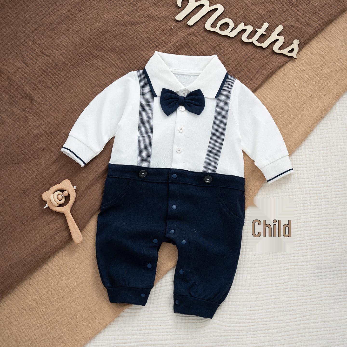 

Офіційний одяг для новонароджених хлопчиків з довгим рукавом (Усі пори року) 59cm