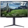 27-tommers skjerm, oppløsning 2560 x 1440, Nano IPS, responstid 1 ms, oppdateringsfrekvens 180 Hz (200 Hz overklokket).