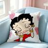 Hot Cartoon BBetty Boop Pillow Case Square DoubleSided Sofa Cushion Cover Bedroom Bedside Pillow