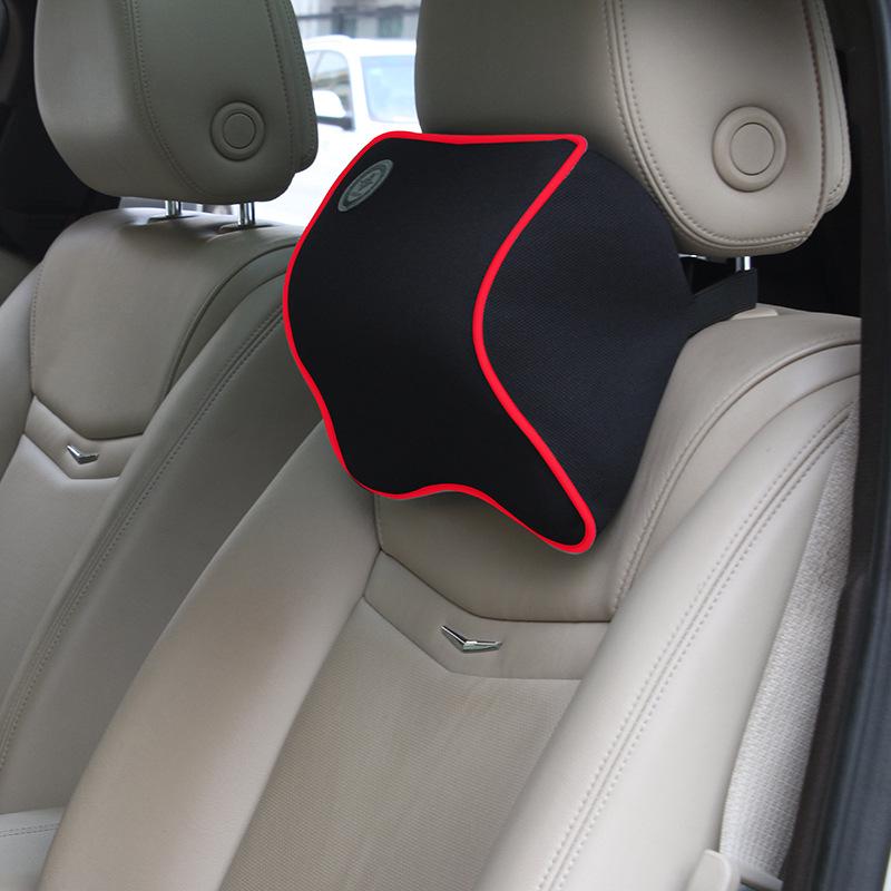 Car Headrest Memory Foam Neck & Lumbar Support Pillow - Customizable.