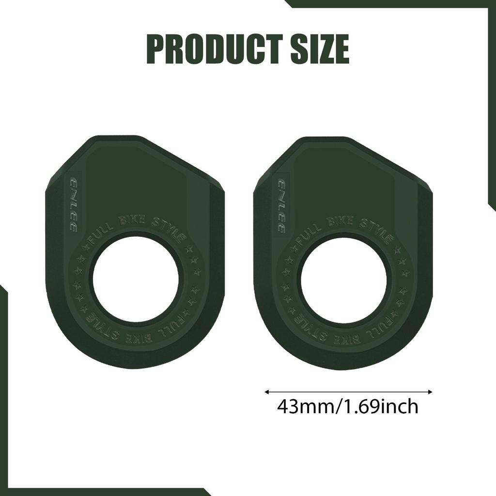 TPU Bicycle Crank Arm Protector Universal Crank Boots Spare Set Dustproof Sleeve for Bike Crankset MTB Riding