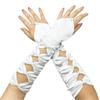 Arm Warmer Party Formal Gloves Bow Full Finger Gloves Temperament Women Long Gloves  Women