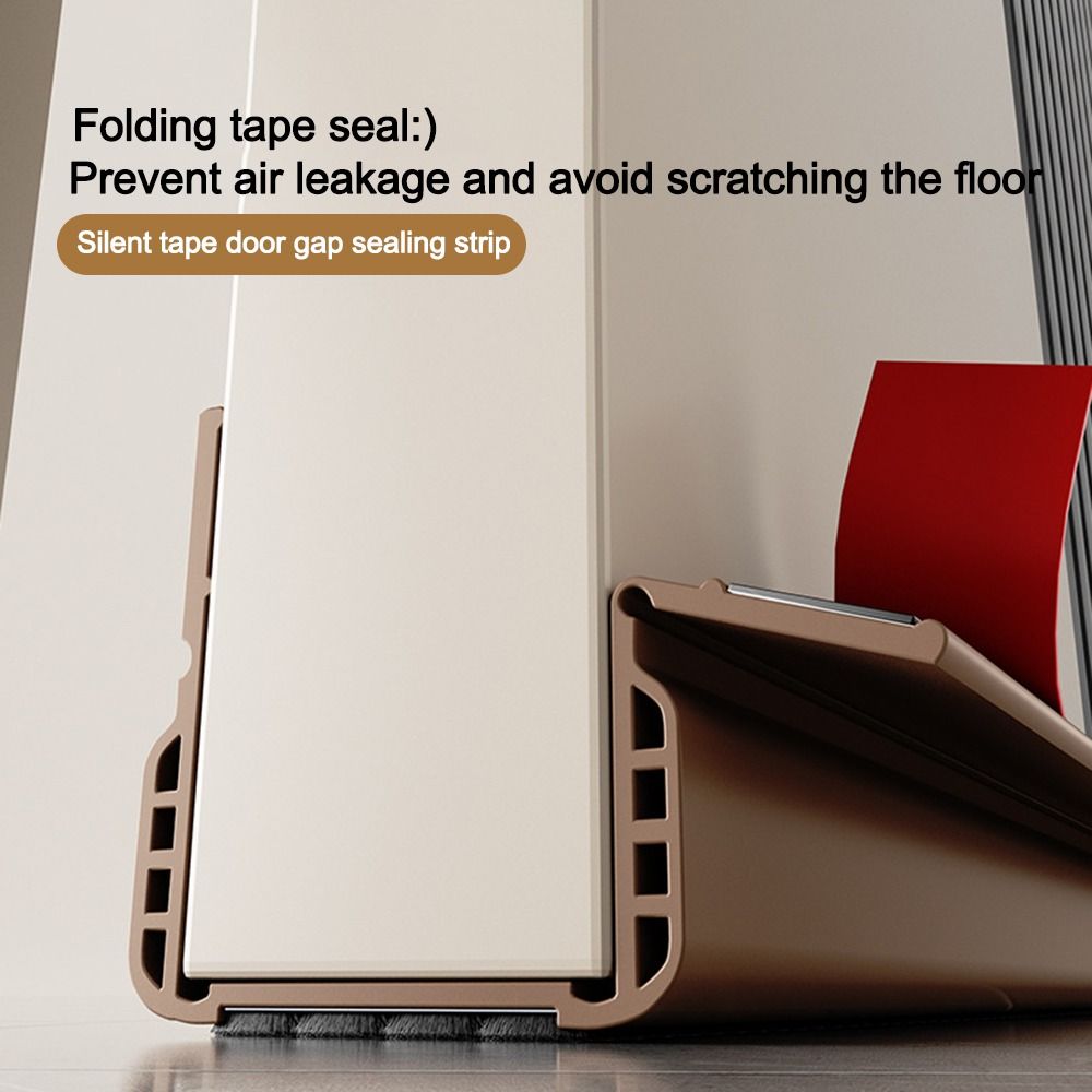 Windproof Dustproof Door Bottom Seal Strip Under Door Draft Stopper  Door Thickness 3.5-5cm