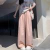 Women's Plaid Wide-Leg Casual Pants
