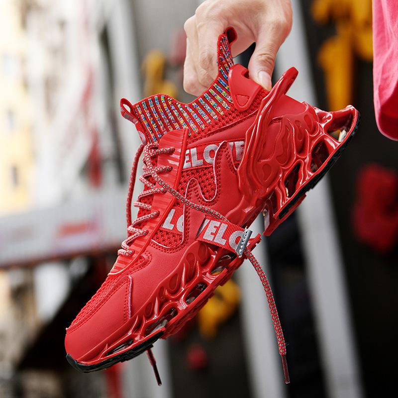 Blade Tide Schuhe Übergröße Mode Oberbekleidung Herren Blade Außensohle Sportschuhe Fliegenstrick Atmungsaktiv Laufen Trendy Herrenschuhe