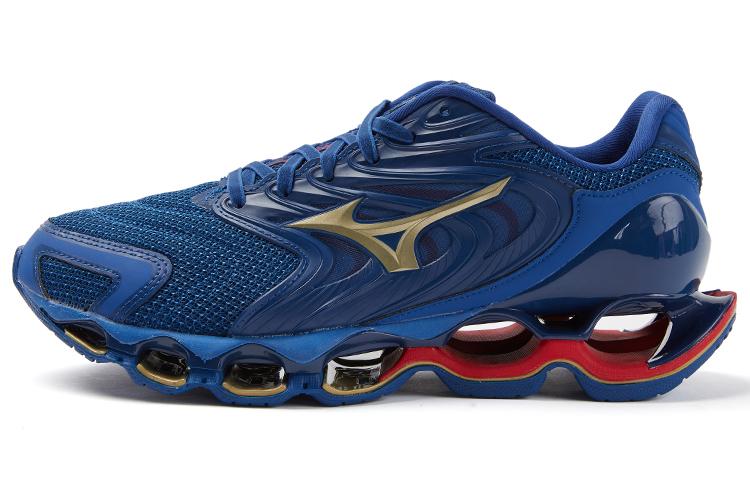 Mizuno Wave Prophecy 12S 'Dunkelblau Gold Weinrot' Herren-Sneakers 42 blue