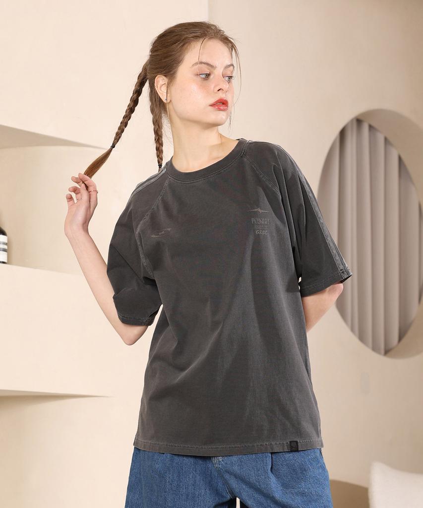 GHOST REPUBLIC Pigment Raglan Track Short Sleeve Tee 3 Colors Gt-371