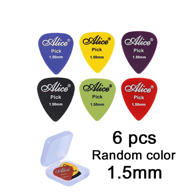Gitaarplectrums met Opbergdoosje ABS Plectrums voor Elektrische Akoestische Gitaar 6 Dikte Gitaar Plectrum Accessoires