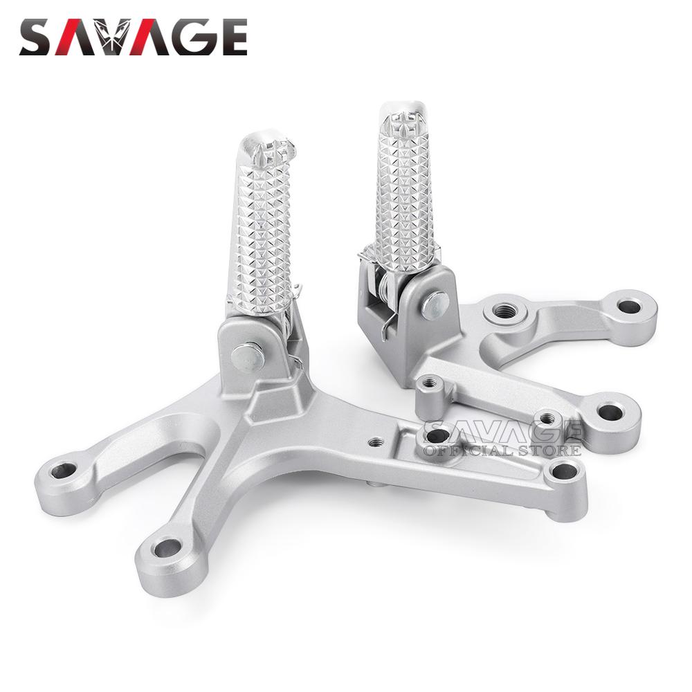 2022 Front Footrest Foot Peg Pedal For YAMAHA YZF R25 R3 MT25 MT03 2014-2023 Motorcycle Left Right Bracket YZFR25