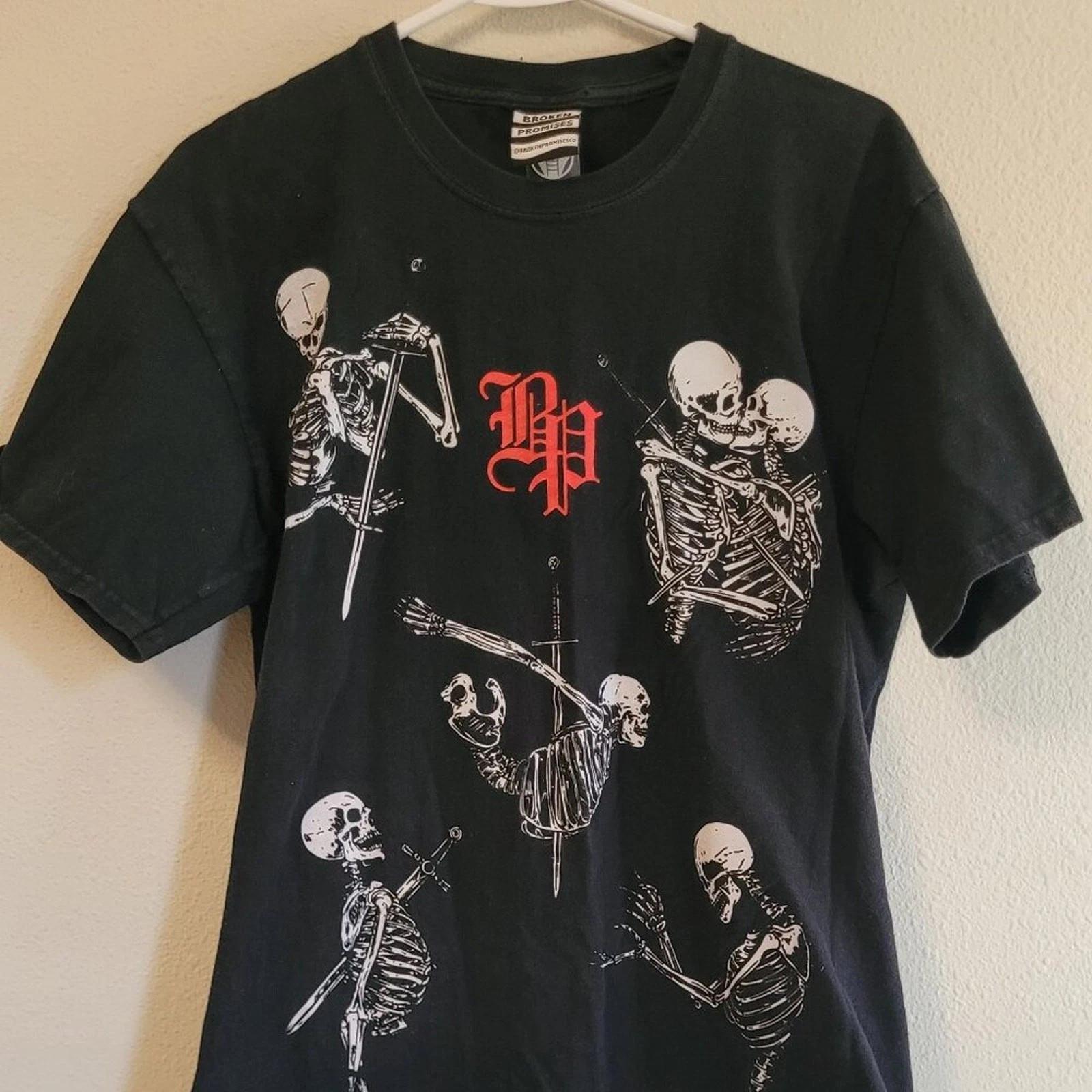 Broken Promises  My Friends Have Become My Demons  Skeleton Graphic Tee - M 3XL