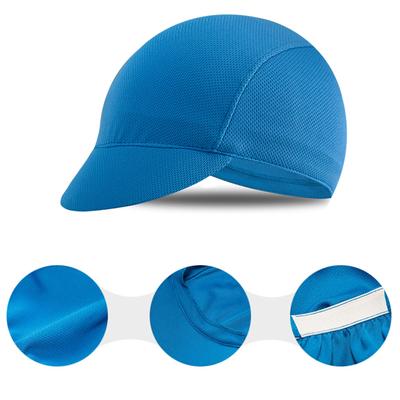 Feuchtigkeitsableitende Radkappe mit Schweißtransport, elastische Kappe mit Schirm, atmungsaktive Polyesterkappe, alltagstaugliche Sonnenkappe für Outdoor-Sportarten