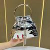 New Korean Style Minimalist Versatile Women Handbag, Niche Chain Bucket Purse, Elegant Lady Handheld Crossbody Evening Party Bag