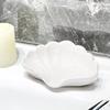 Nordic Style Seashell Soap Dish, Bathroom Soap Holder Multipurpose Cosmetic Jewelry Organizer White Desktop Decor
