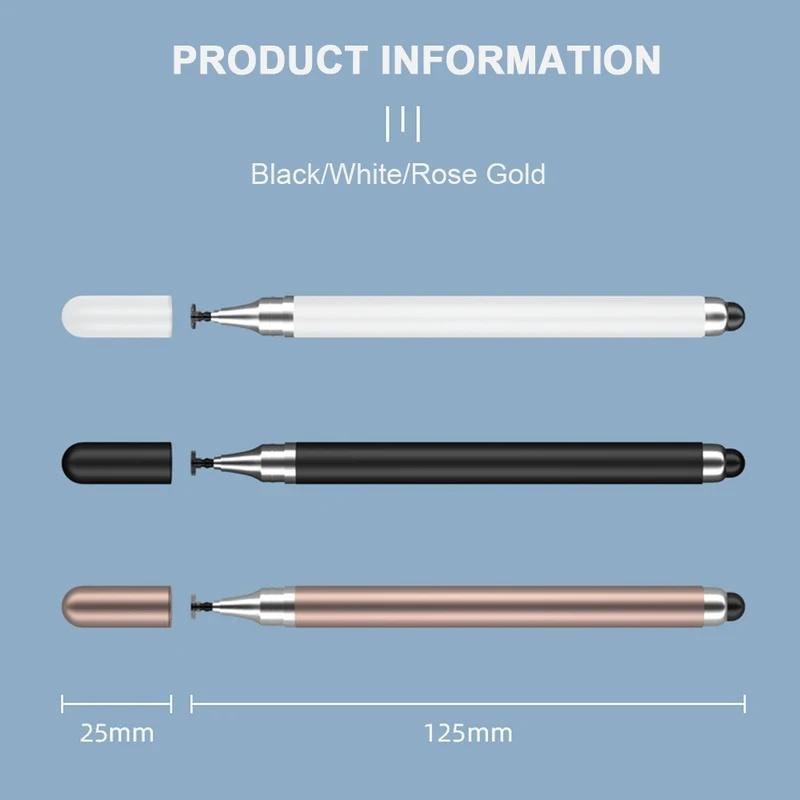 Universal 2 In 1 Stylus Pen For iOS Android Touch Pen Drawing Capacitive Pencil For iPad Samsung Xiaomi Tablet Smart phone