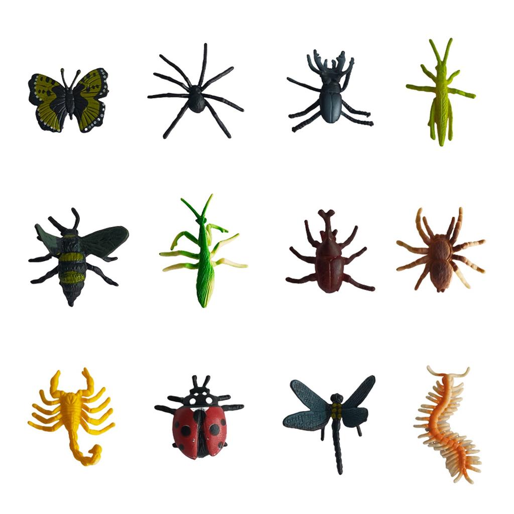 12 Pieces Of Quirky Insect Refrigerator Stickers With Magnets And Soft Rubber Refrigerator Stickers For Computers And Refrigerator Decorations