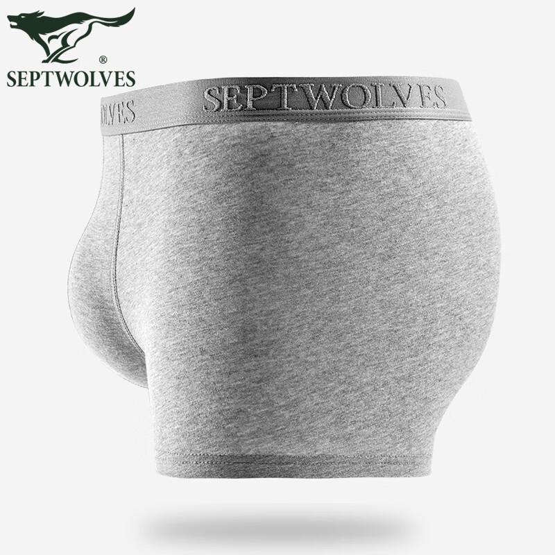 Seven Wolves Men's Pure Cotton Boxer Briefs