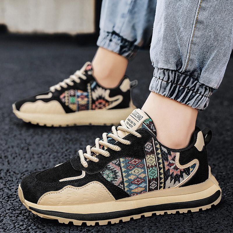 Herren Freizeitsportschuhe neue Mode dicke Sohlen bequem atmungsaktiv Herrenschuhe Outdoor Walking Canvas Schuhe Herren Sneaker