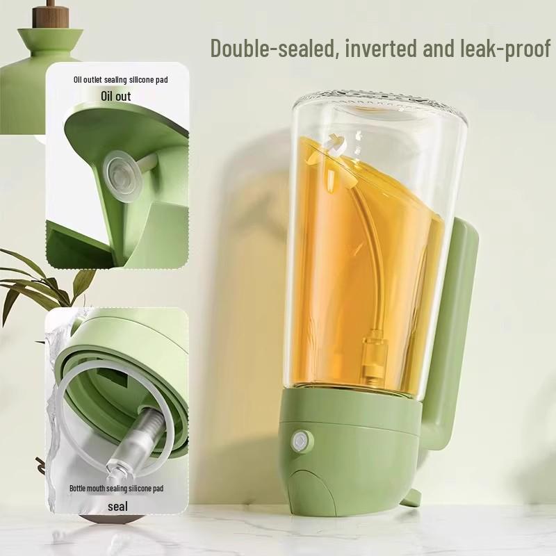 Leak-Proof Dual-Use Glass Oil Spray Bottle for Kitchen