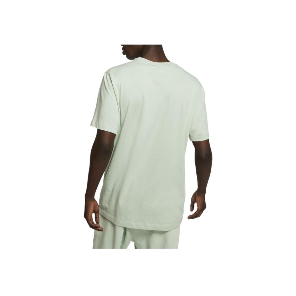 Nike Solid Color Holiday Logo Print Crew Neck Short Sleeve T-Shirt Men tops Green CT6884-321