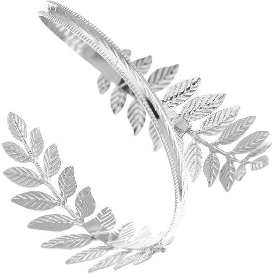 RechicGu Leaf Tree Bracelet Upper Arm Cuff Armlet Bangle Bracelet Armband Greek Roman Laurel Christmas Tree Leaf Festival Bridal