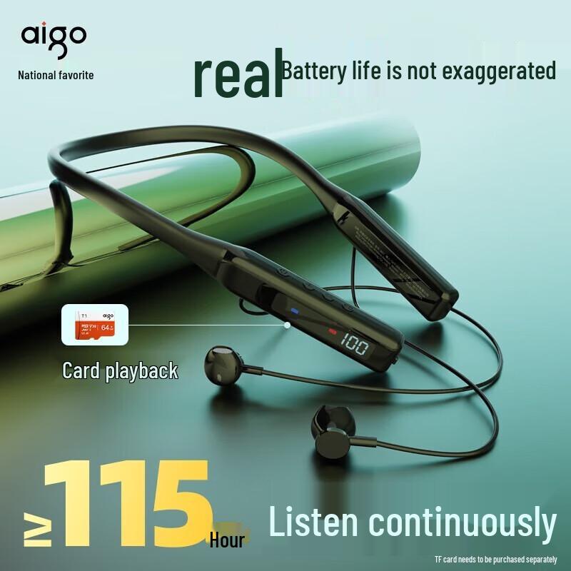 

aigo W07 Wireless Neckband Bluetooth Earphones
