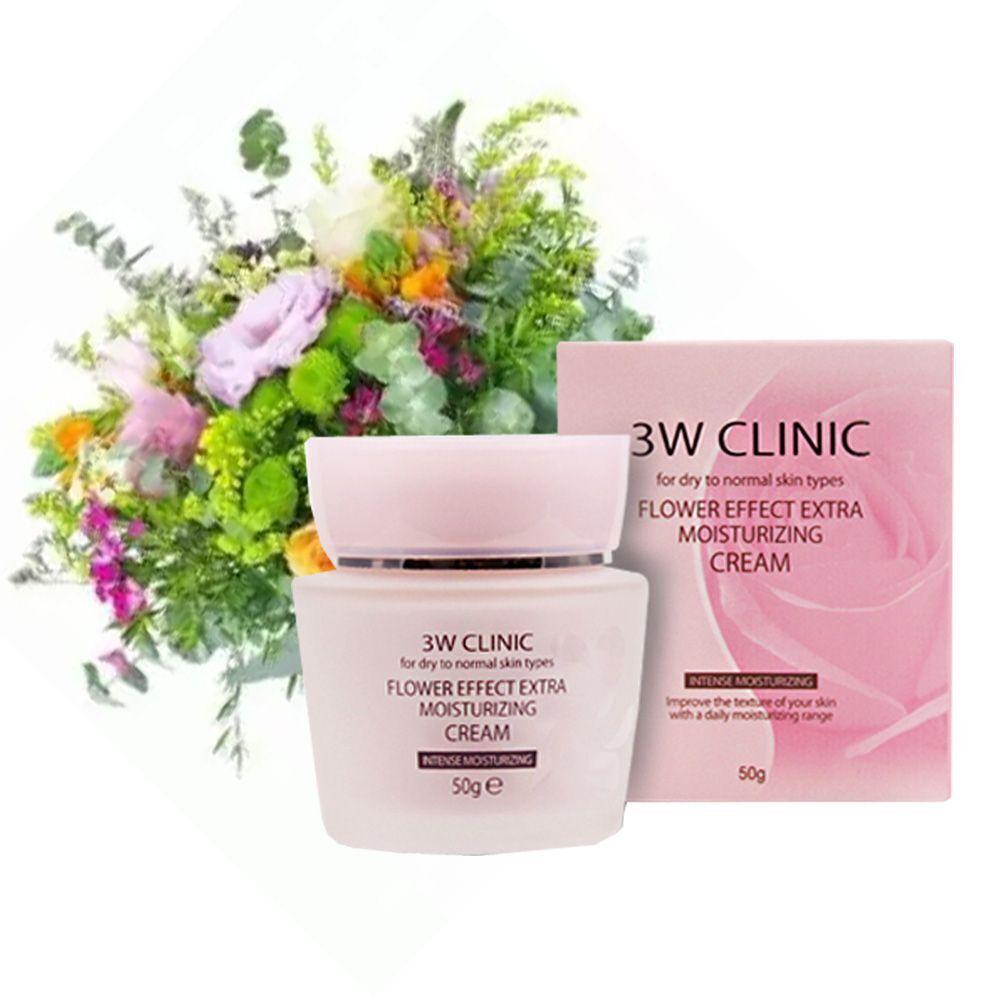 3w Clinic PUJSDPDB Flower Effect Moisturizing Ultra-Moisturizing Cream 50g
