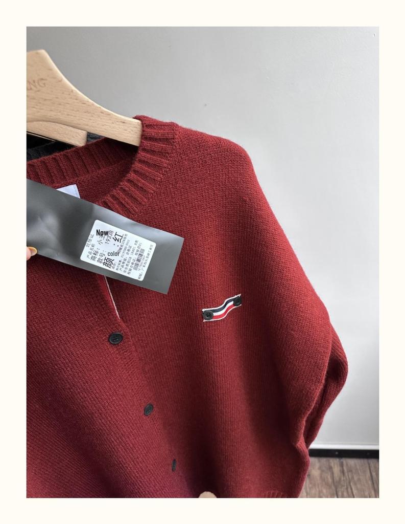 Xiao Wang's Winter Korean-Style Loose Plus Size Casual Knitted Cardigan Sweater