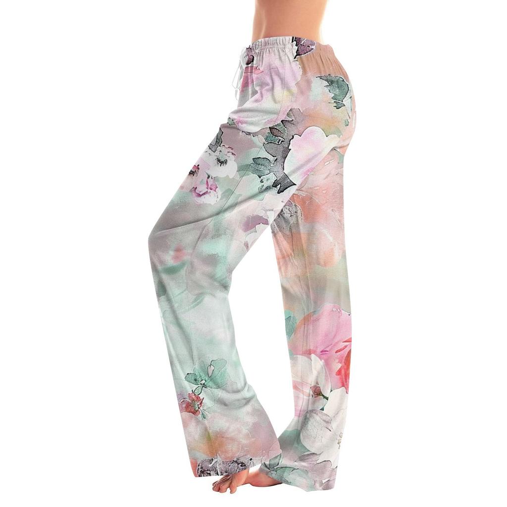 Women's Fashion Loose Casual Floral Printed Casual Pants