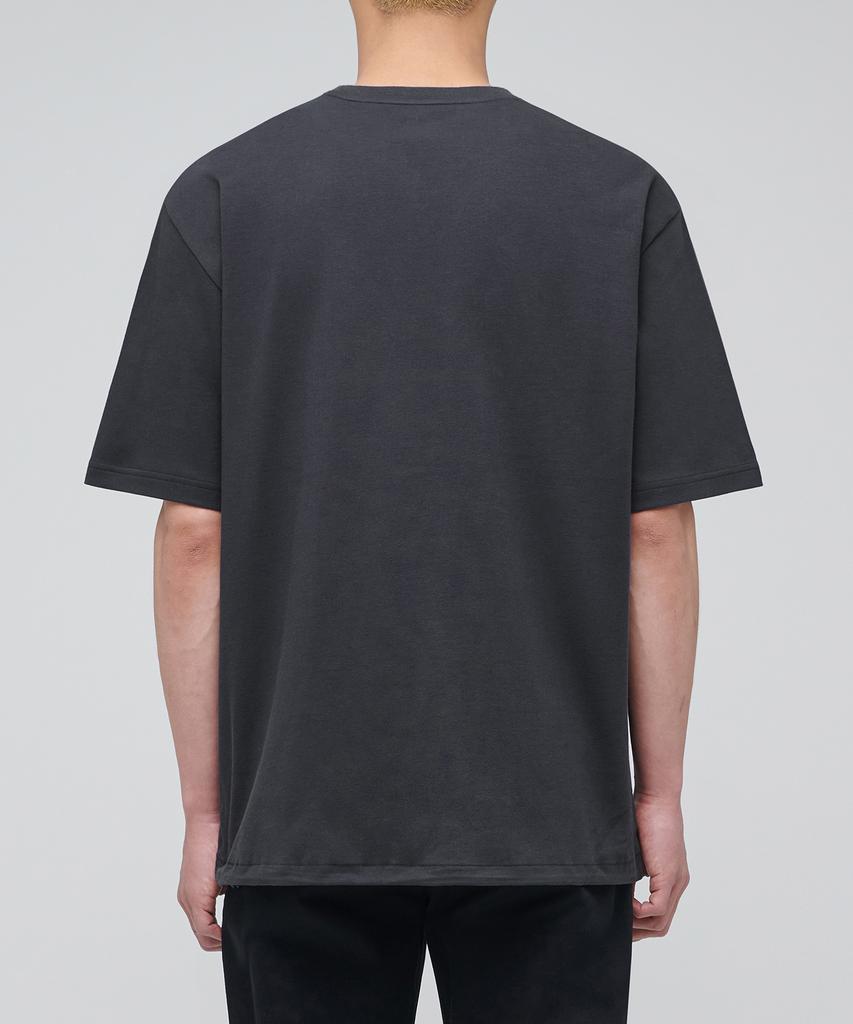 MUSINSA STANDARD Relaxed Fit Crew Neck String T-Shirt [Dark Gray]