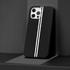 Custodia per telefono per Apple Iphone 14 11 13 Pro Max 12 Mini Xr 7 8 + Se 2020 Xs 6 6s Plus Sport Strisce di marca Cover in silicone nero