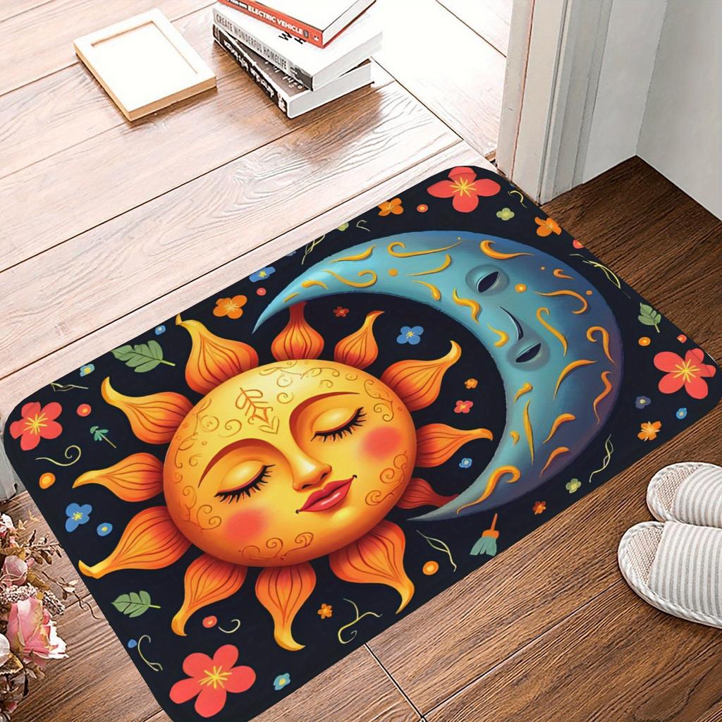 1PC Fantasy Forest Kitchen Rug Non-Slip Door Mat Pop Design Bathroom Rug Bath Mat Carpet for Home Sink Laundry Decoreeree