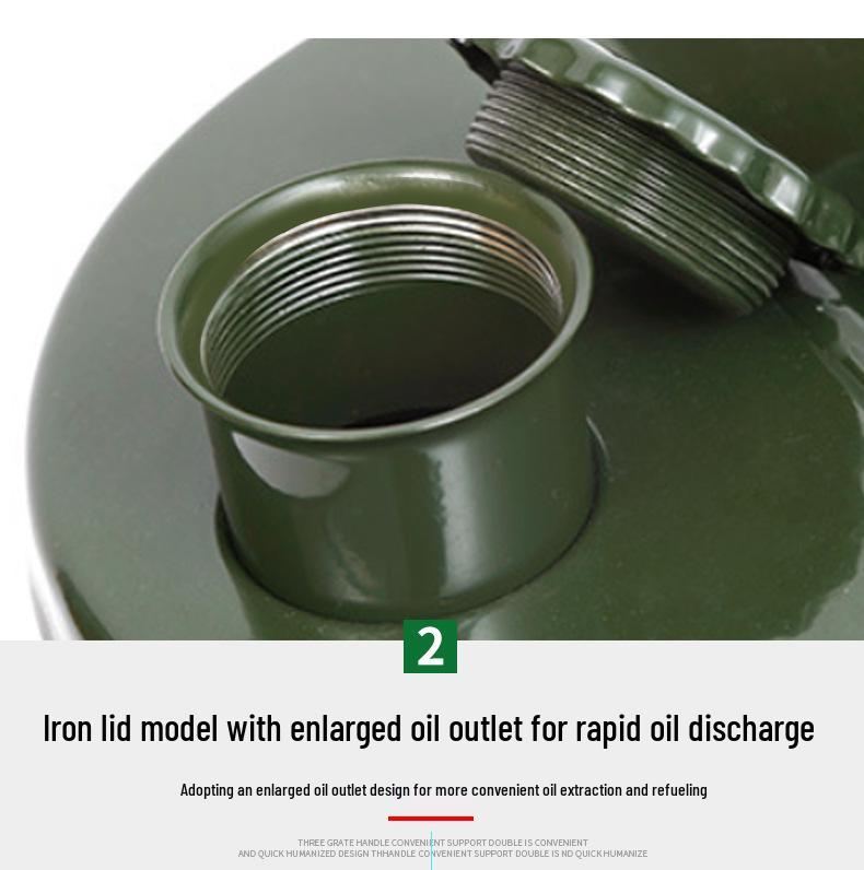Tinplate Metal Gasoline Can 10L/20L/30L Square Fuel Tank Iron Drum for Car Diesel