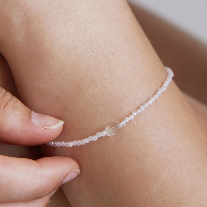 Tatiana (925 Silver) Crystal Oval Bead Bracelet BR1794