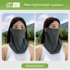 Summer Sun Protection Mask for Men, Neck Gaiter, Ice Silk Headscarf, Full Face Sunshade with Ear Loops, Outdoor Driving Essential for Women