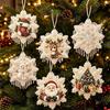 DIY Christmas Pearl Painting Kit Rope Tag Ornament Xmas Tree Decor