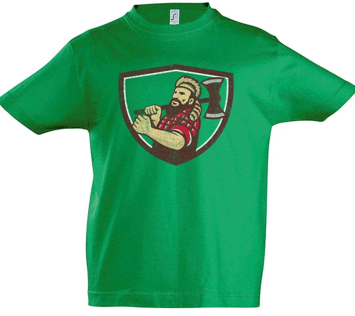 Lumberjack Kids Boys T-Shirt Lumberjack Wood Making Woodworker Chainsaw- 160