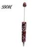 Crystal Diamond Gel Pen Beadable Pens, Bling Rhinestone Beaded DIY Bead Pen, Shaft Set Black Ink Ballpoint Pens for Decorations Office School Supplies