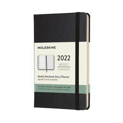 Moleskine 2022 Planner, 12-Month Weekly Diary, Hardcover, Pocket Size, Black, Starting In January (DHB12WN2Y22)