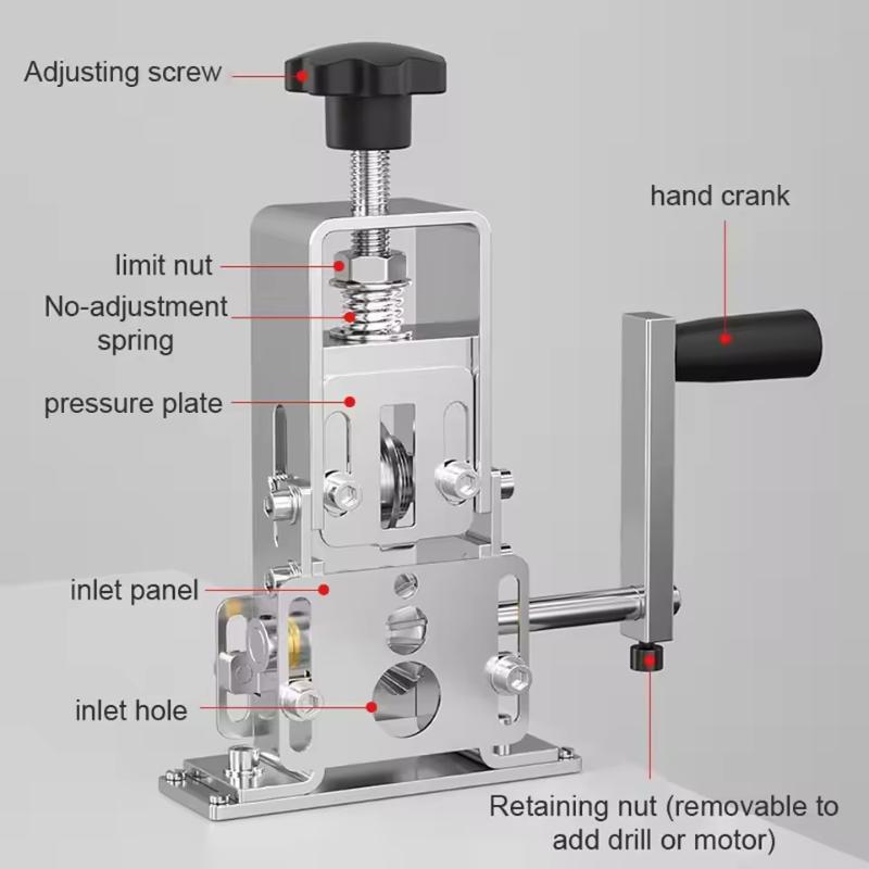 Portable Wire Stripper Manual Wire Stripping Tool 1-25Mm Cable Electric Peeling Machine With Hand Crank Hand Electric Drill