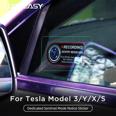 Dla Tesla Model Model3 Y X S Samochodowy Przełącznik Klapy Bagażnika Ostrzegawcza Naklejka Odblaskowa Akcesoria Naklejka Przypominająca o Automatycznej Jeździe