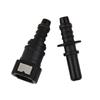 Straight 9.89mm ID8 Car Fuel Line Hose Pipe Coupler Quick Release Connector - UK