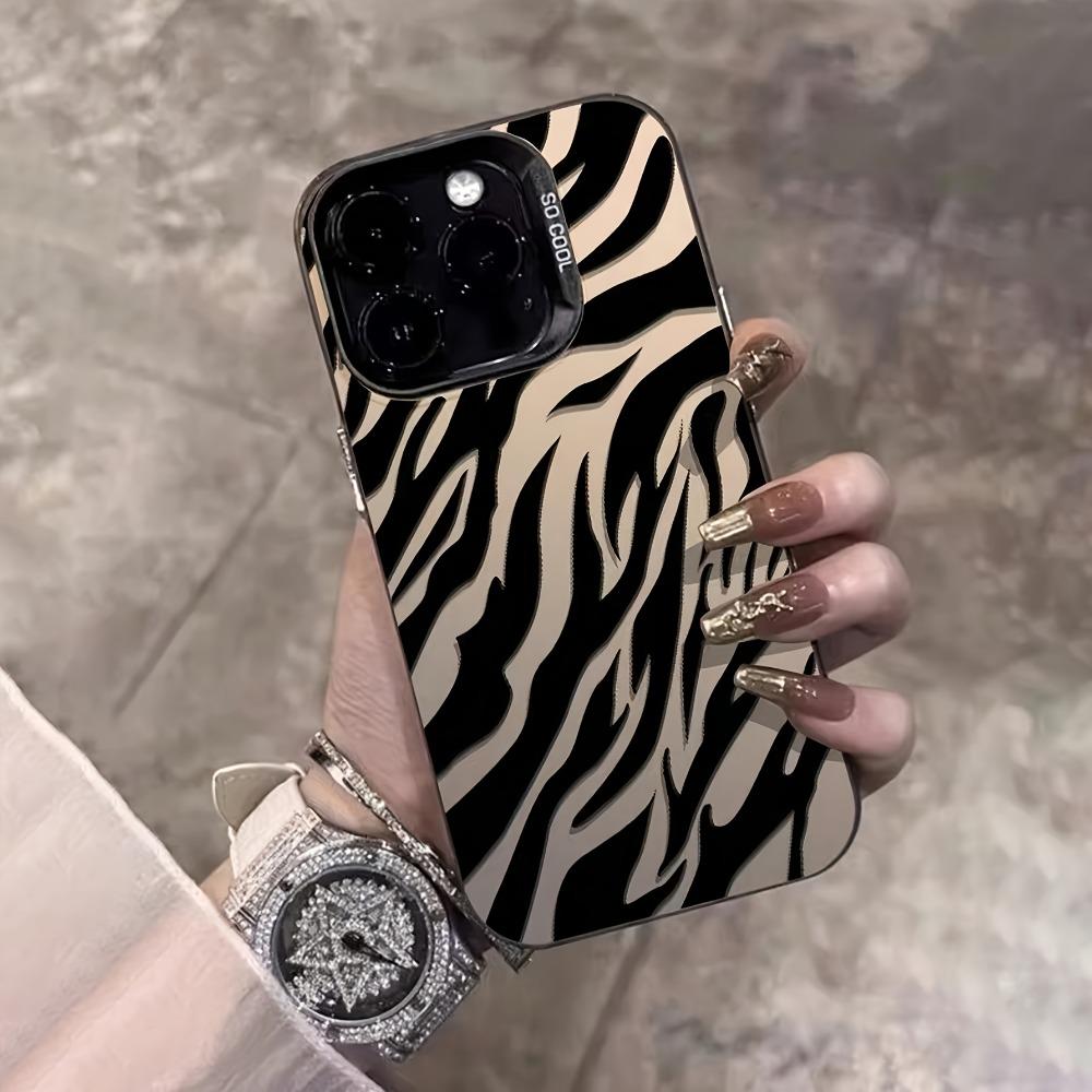 Zebra Stripe Pattern Phone Case Suitable for iPhone 17 16 15 14 13 12 11 Pro/Max/Plus Anti Drop and Shockproof Back Cover