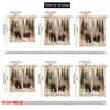 2pcs,2D Plane Printing Contemporary Curtains Forest Bears Duo 100% Polyester (without Rod) Gifts for Living Room, Bedroom, and