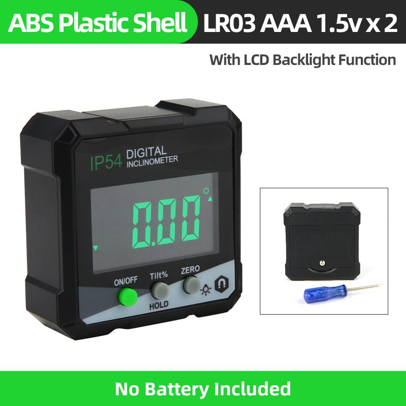 Digital Inclinometer New Angle Protractor 360 Degree Mini Electronic Protractor Angle Finder Gauge Measurement Tools Level Box