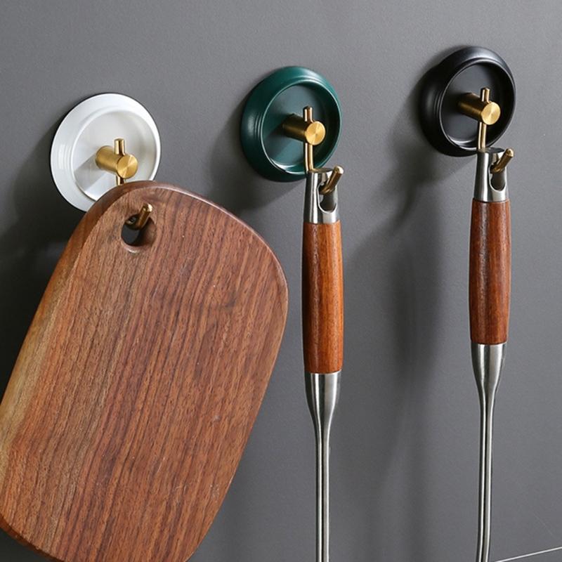 Multi-purpose Wall Hooks Door Keys Cloth Coat Hook Bathroom Towel Robe Hanger Hook Adhesive Kitchen Rack Shelf Bag Hook