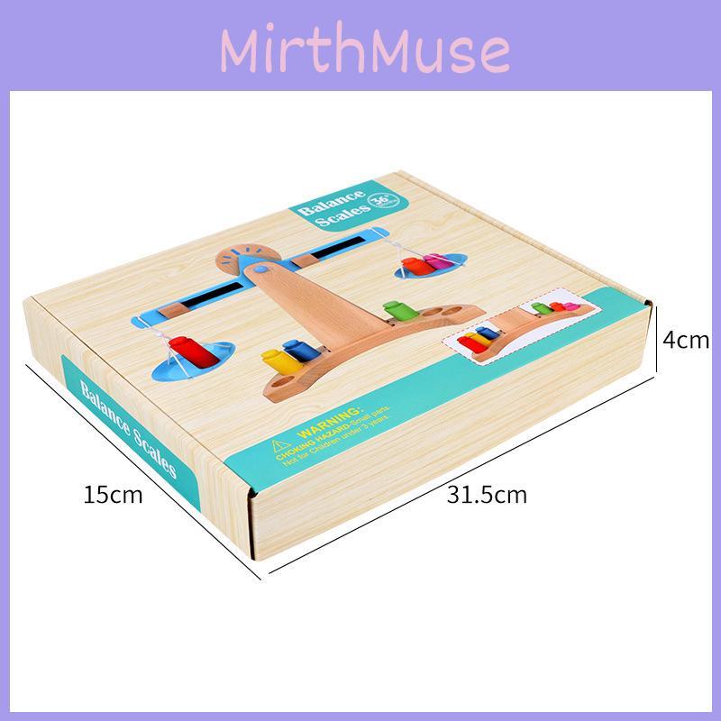 Wooden Balance Scale Toy For Children Educational Science Experiment Kids Learning Gift